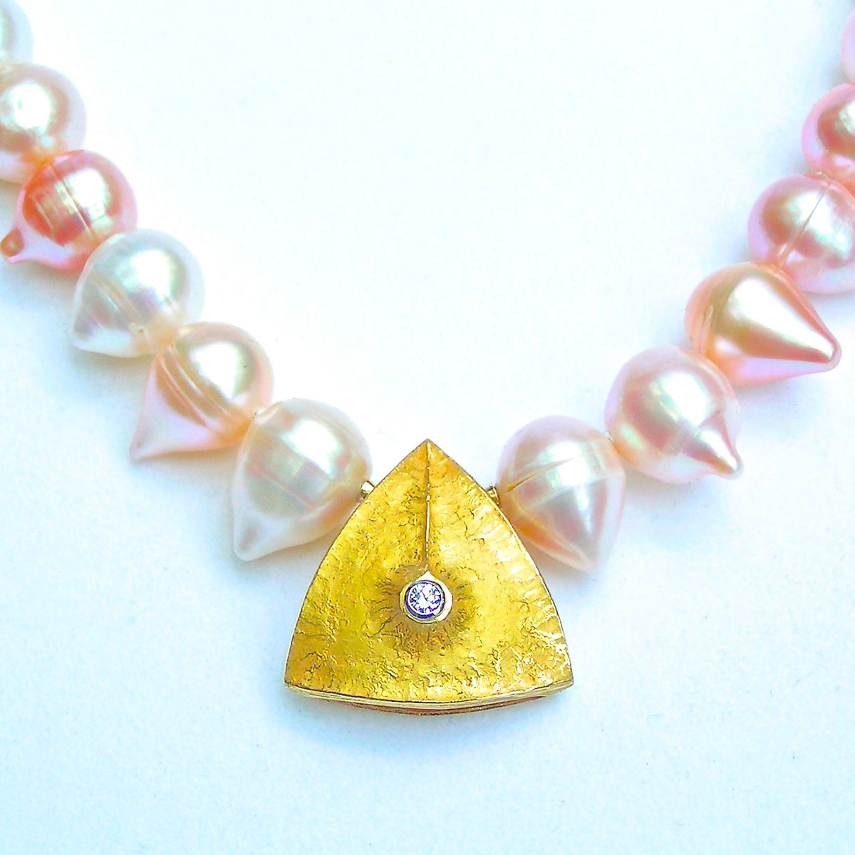 Perlenkette mit Gold Verschluss